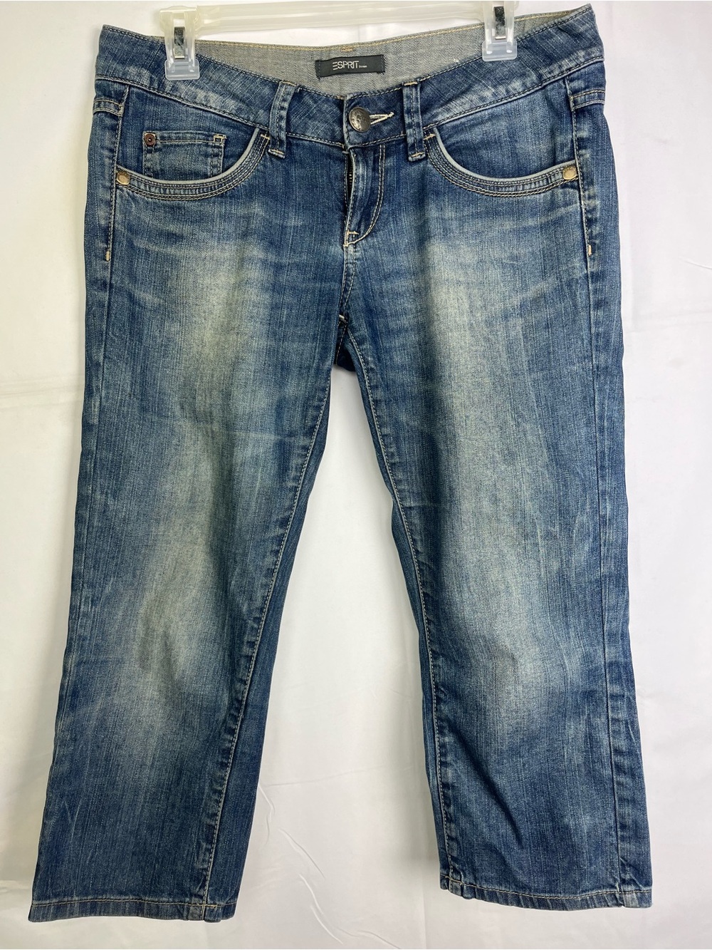 Vintage Y2K Esprit Capri Jeans Women's Denim Low Rise Size 28